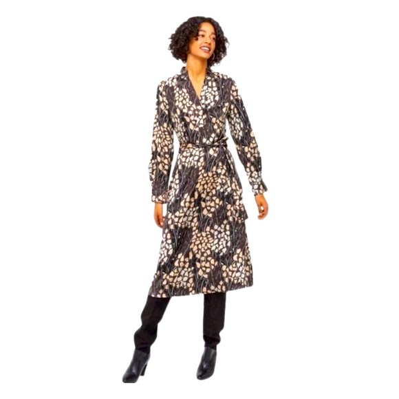 ROBERT ALLAN for H&M Satin Midi Dress in grey, pink, black - Picture 2 of 13